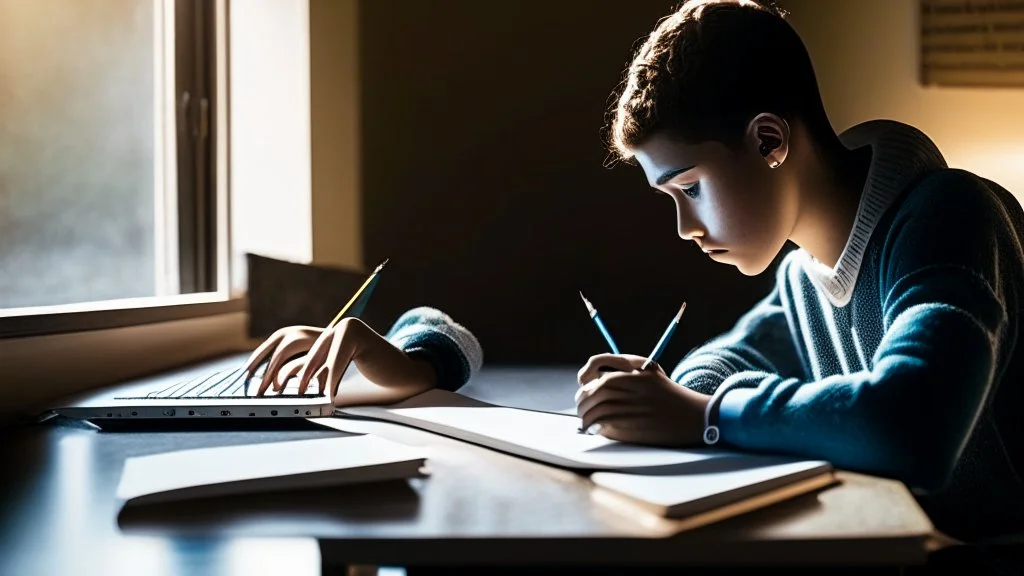 The image for the article depicts a young person sitting in front of a laptop in a well-lit room filled with natural light. The individual appears entirely focused on the process of online learning, holding a pen in their hand and jotting down important notes. On the screen in front of them, an educational interface can be seen, featuring a variety of learning materials, including e-books and educational videos. The image conveys the concept of self-directed learning and personal development thr