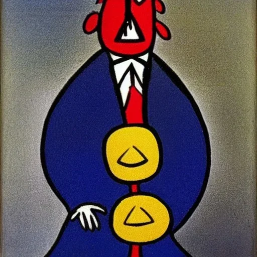 trump by joan miro