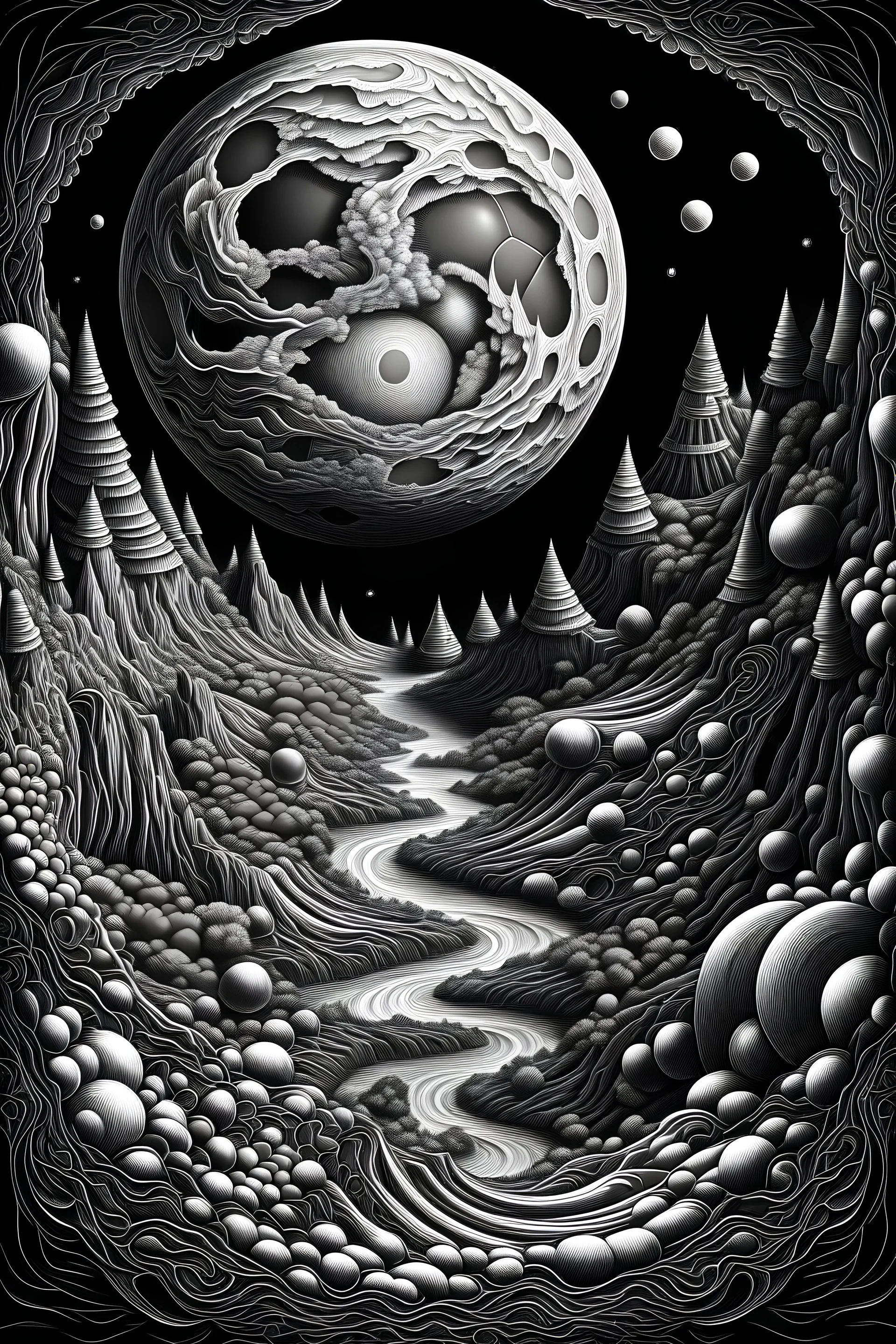Un paisaje lunar estilo Escher