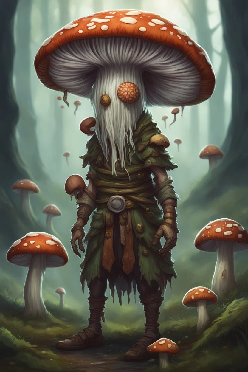 mushshroom spores infected human druid