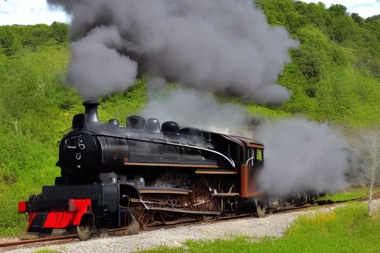 STEAM train WESTERN RIVER