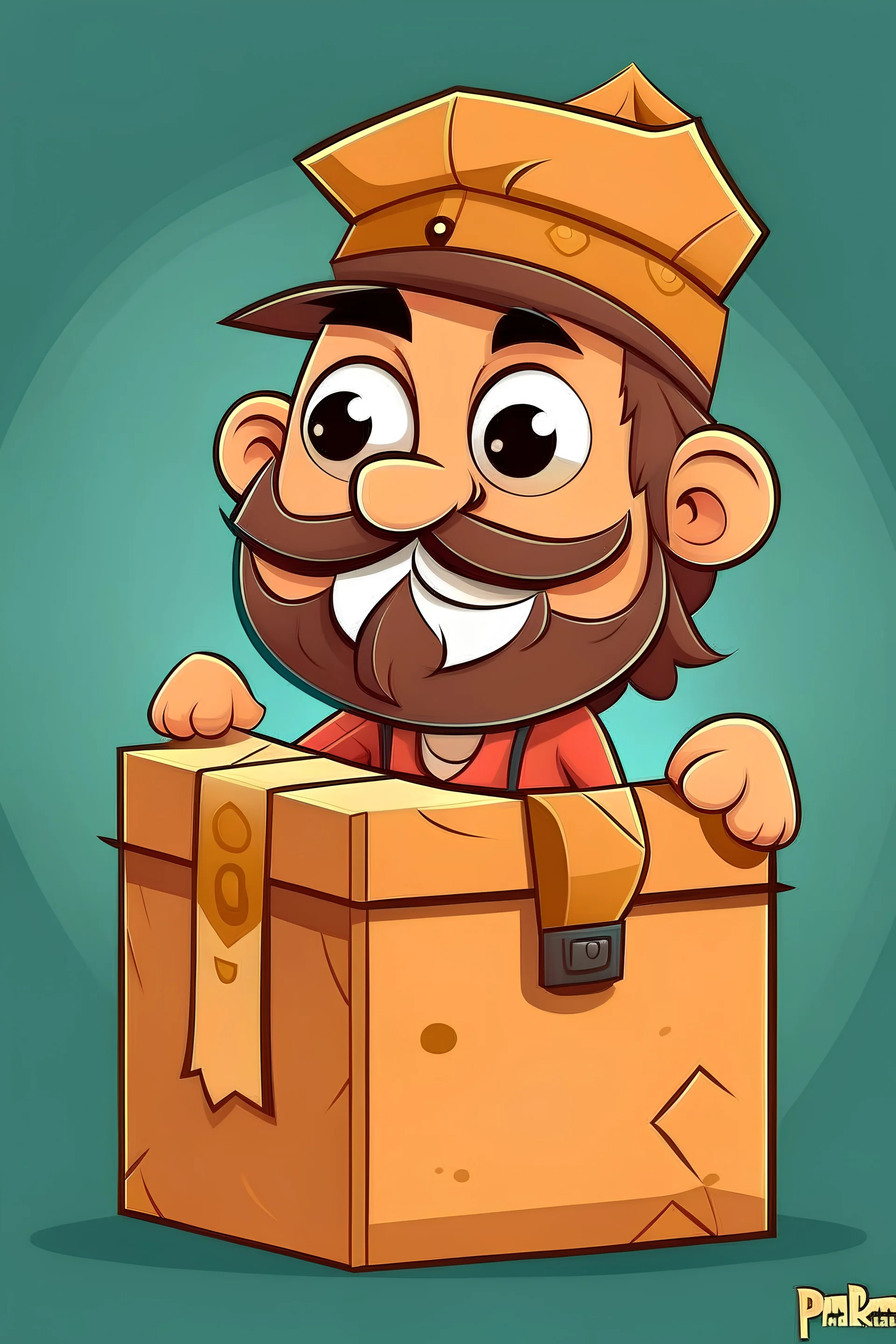 cartoon box pfp character detailed priate