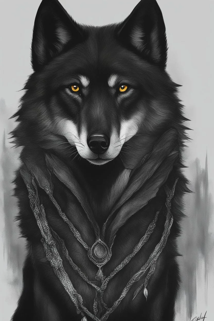 jet black wolf
