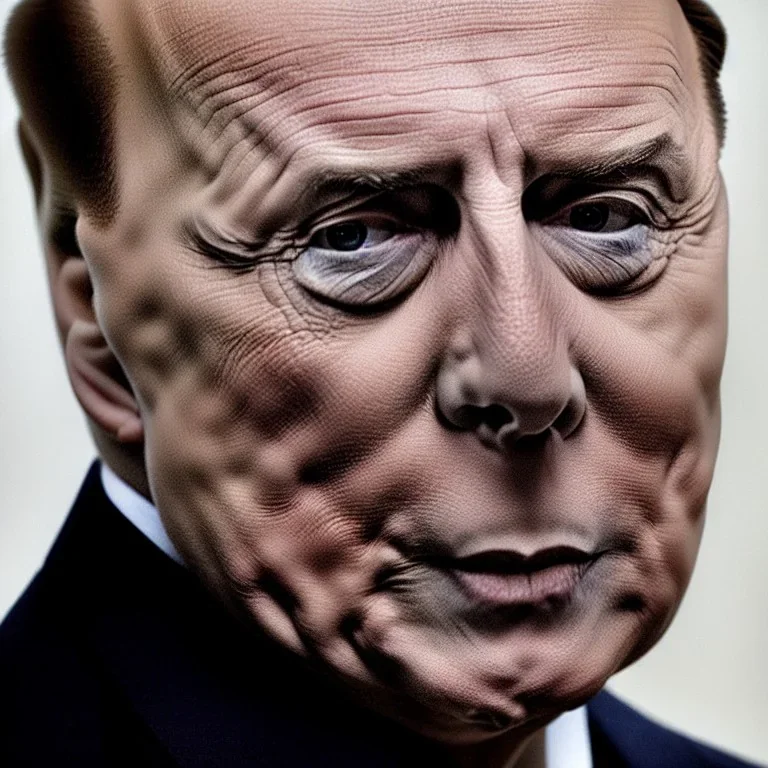 Realistic Portrait of Berlusconi