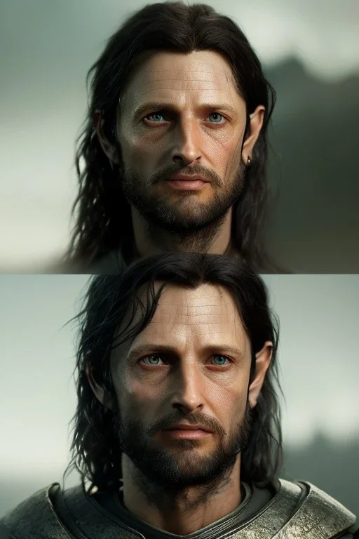 Aragorn, realistic,4k, closeup, sword, poster lord of The rings The return of The kings