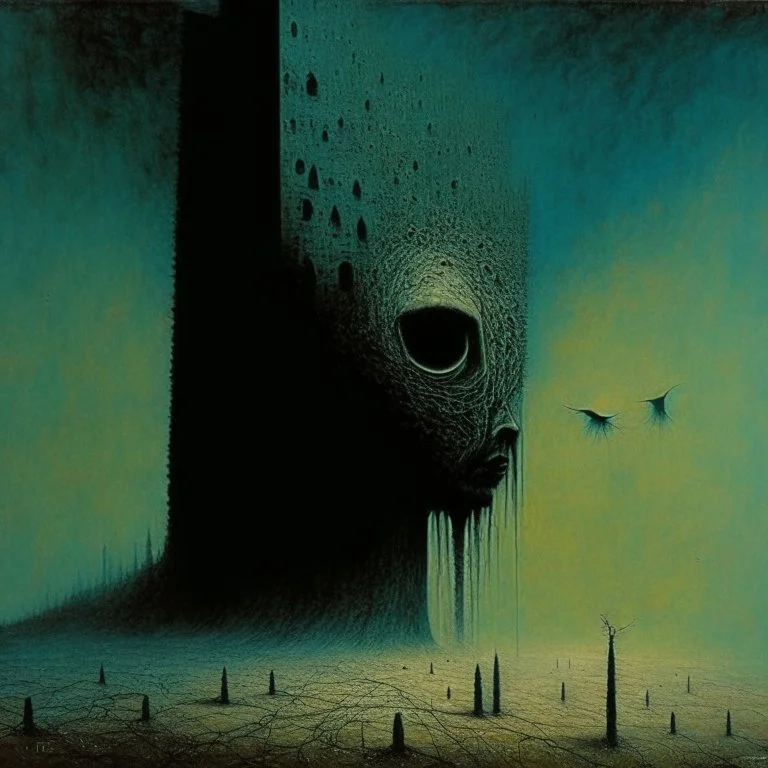 Style by Zdzislaw Beksinski and Ray Johnson and Phlegm, surreal abstract art, nightmare residues, unnatural shy anthropomorphic weirdling, unsettling, asymmetric abstractions, juxtaposition of the uncanny and banal, diagonal composition, sharp focus, never seen before