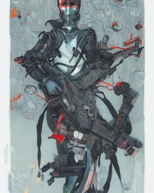 cyber gunslinger by james jean