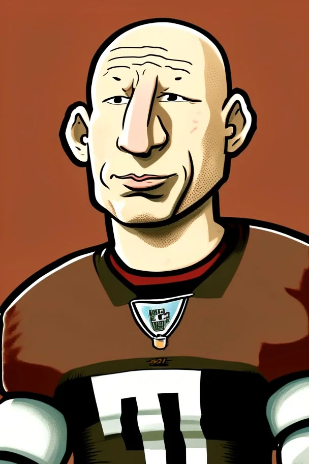 Brad Guzan American football player cartoon 2d