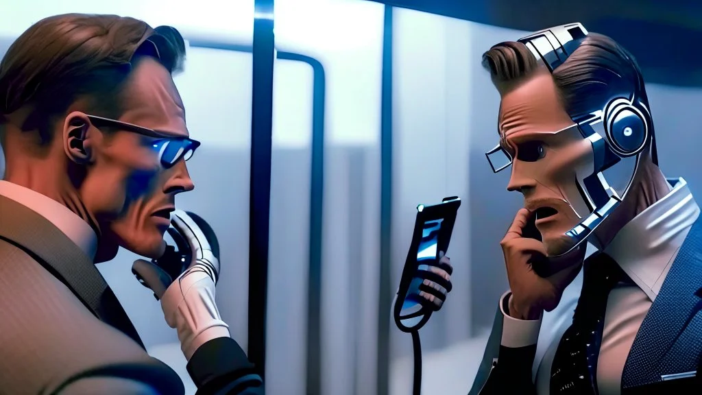 Bridge Club man argues with his AI clone on the phone