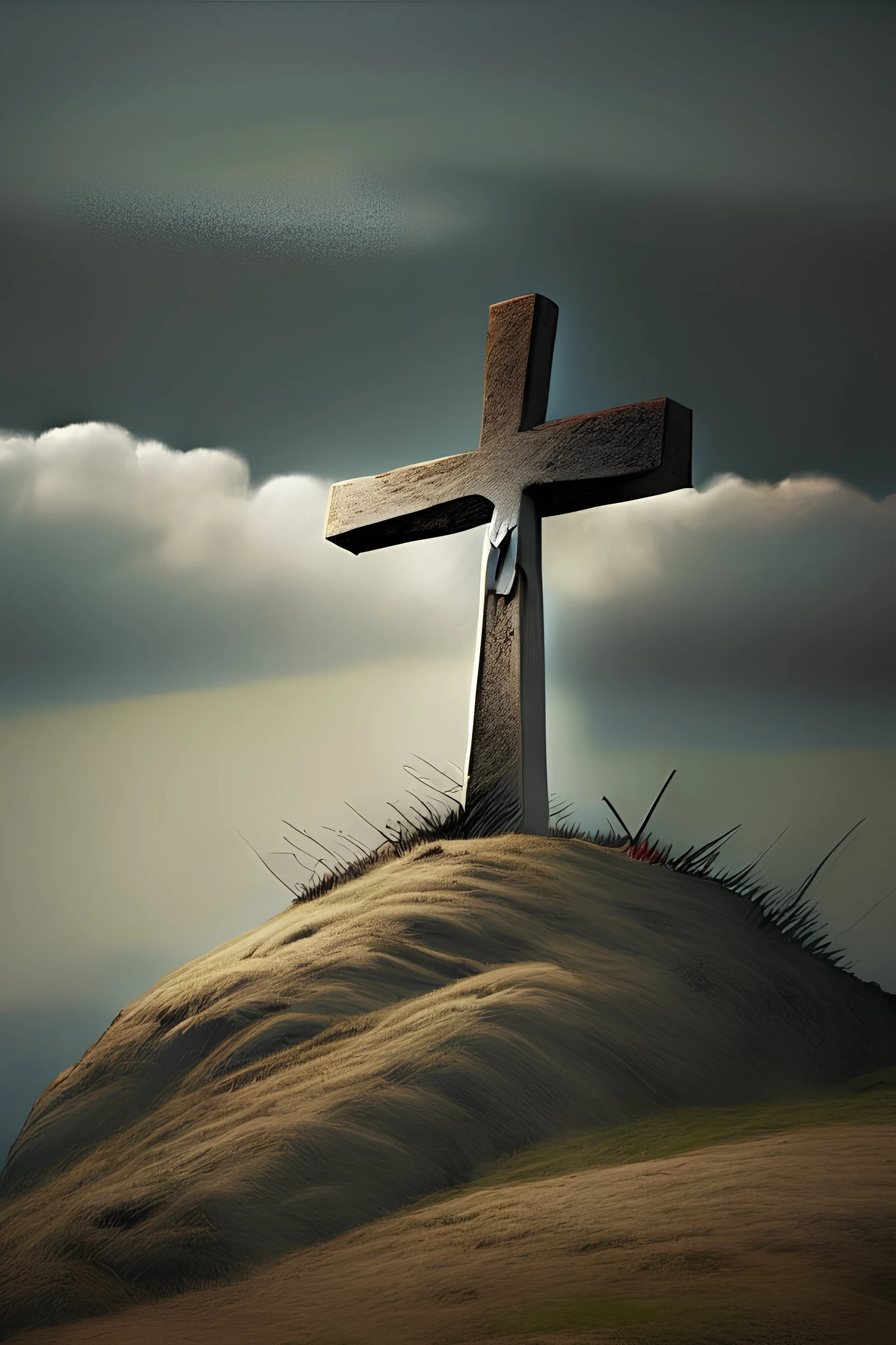 cross on hill,