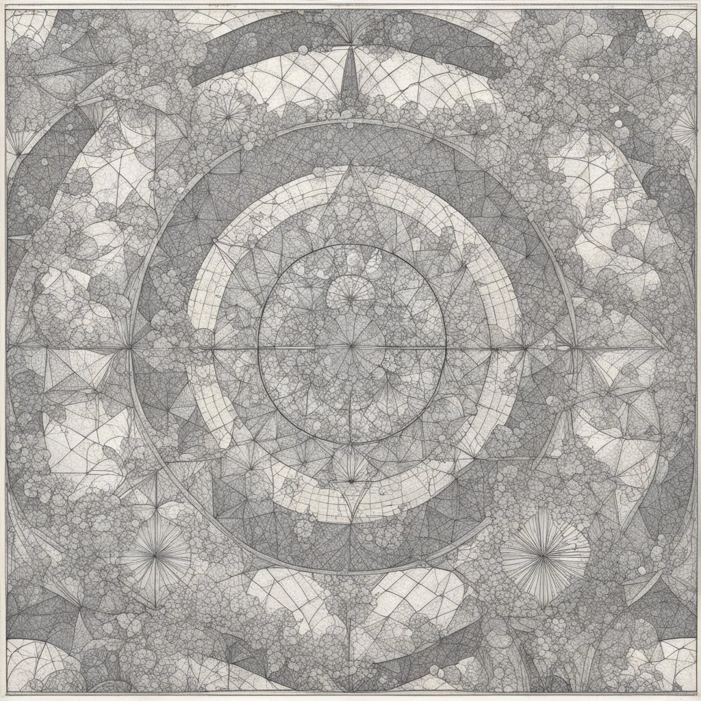 geometric tessellation by W. Heath Robinson