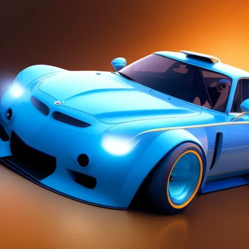 blue car by pixar