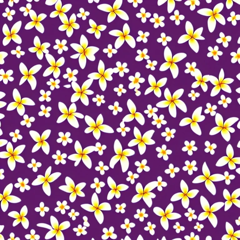 Seamless traditional, Plumeria fabric pattern, surface design pattern