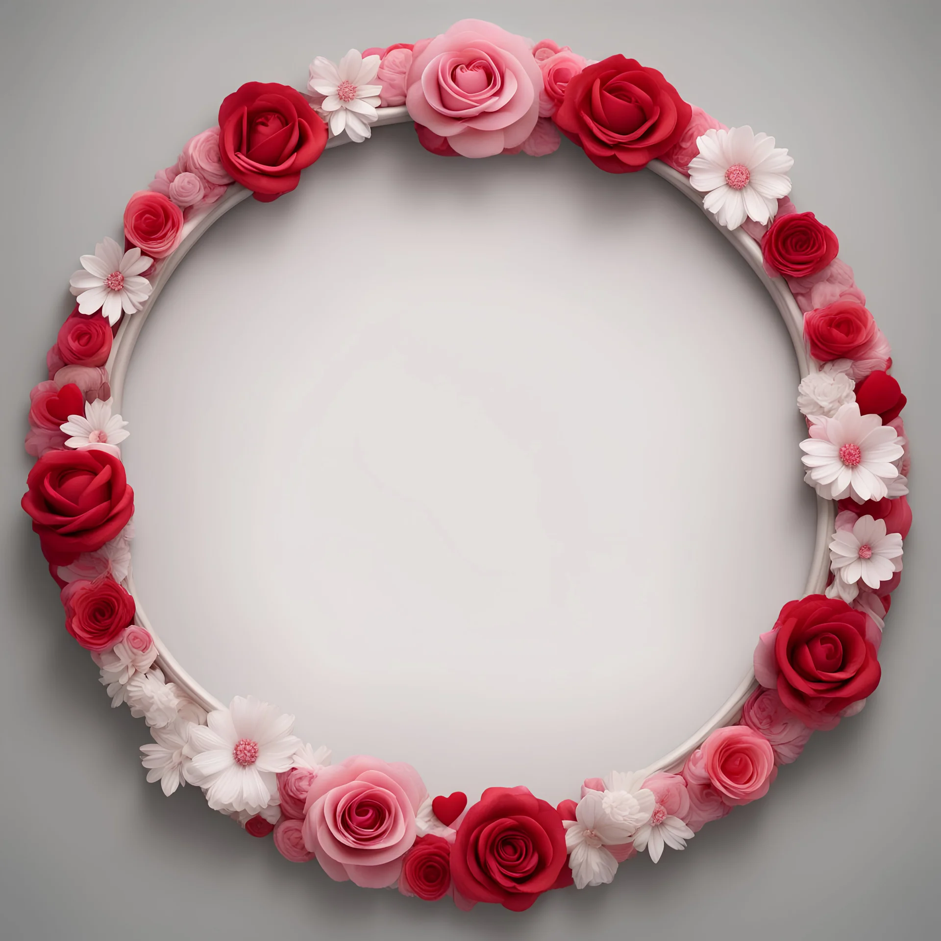 Frame round Valentine's Day