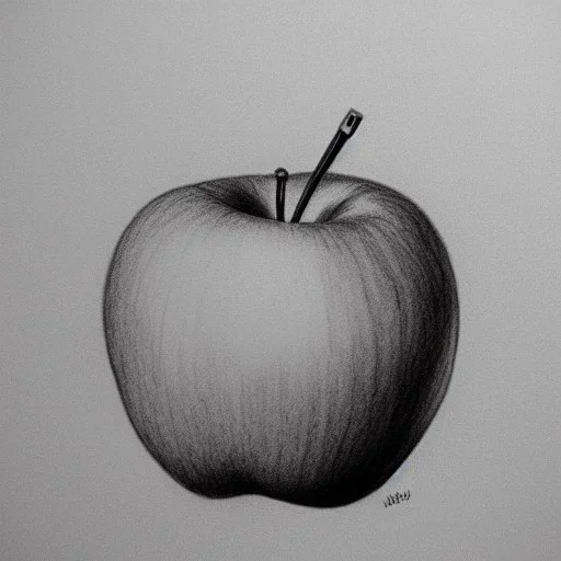 The apple doesn’t fall far from the tree. pencil sketch