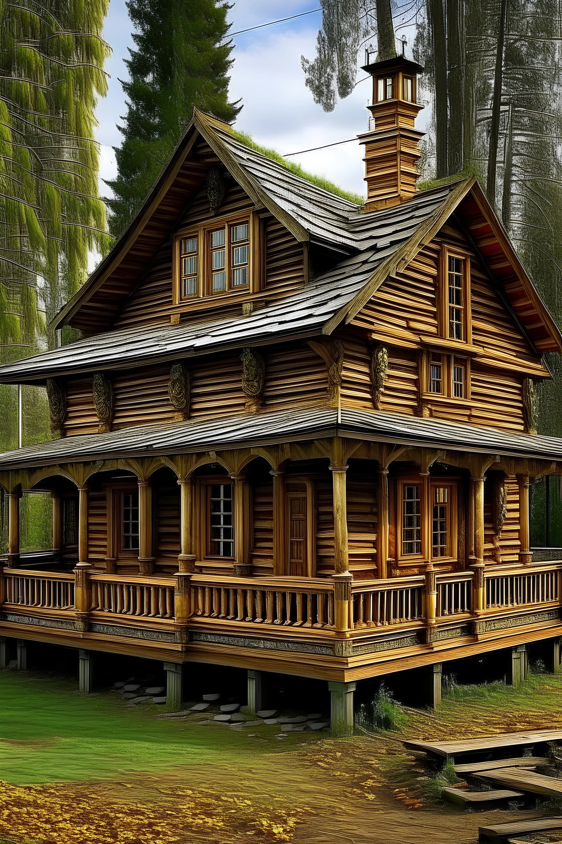 Russian woodhouse