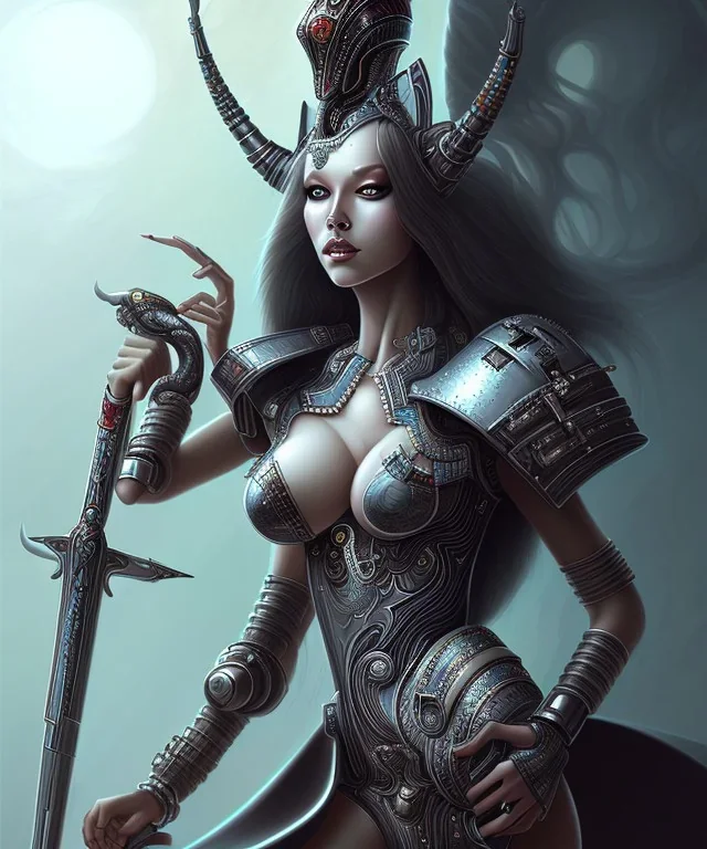 Sexy alien queen warrior full image