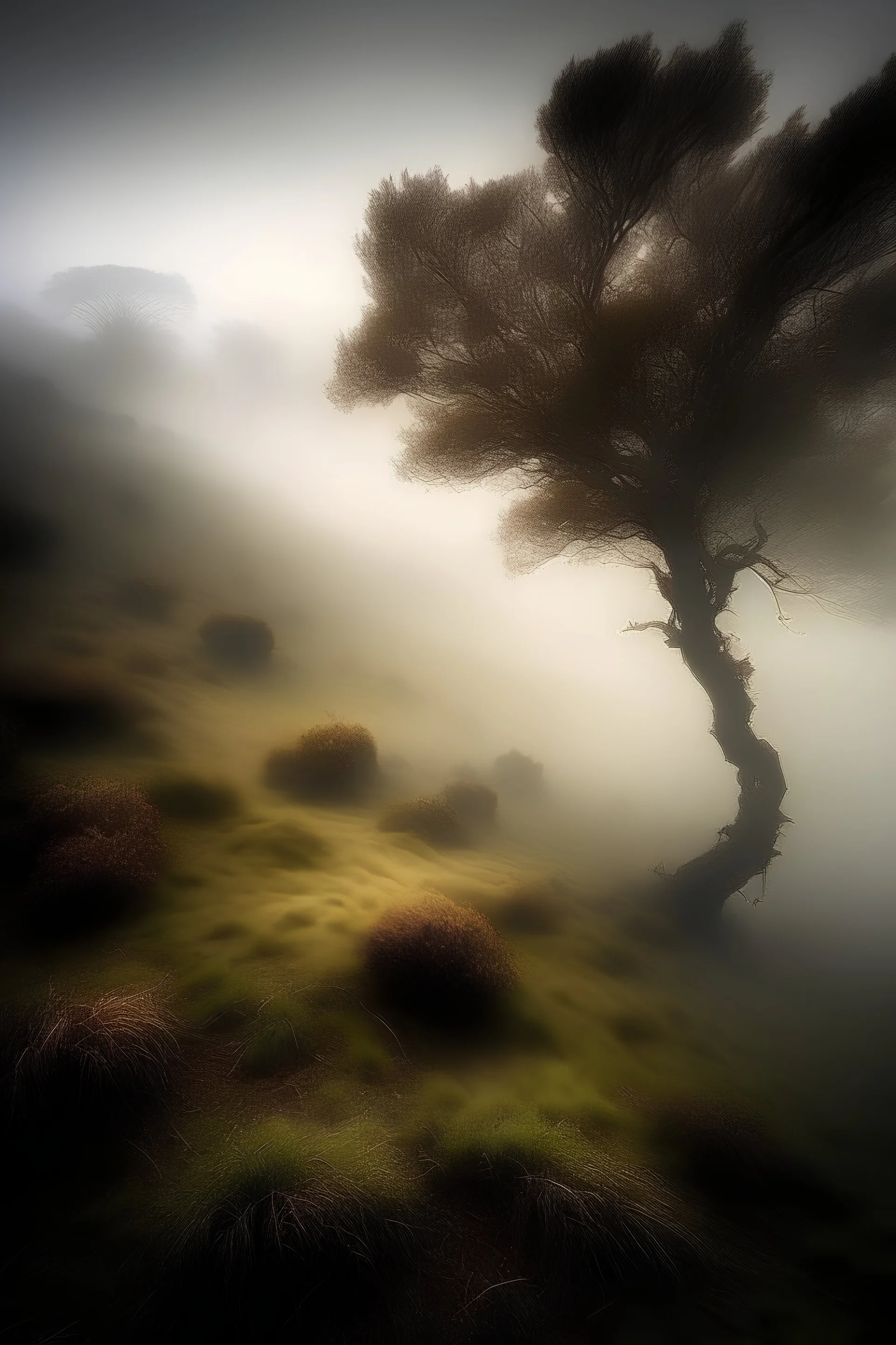 Foggy mystical landscapes