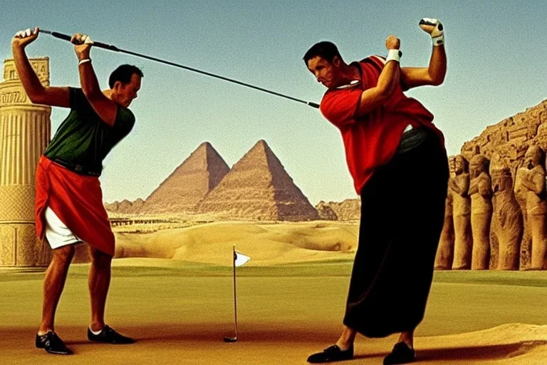 Julius caesar playing golf in egypt