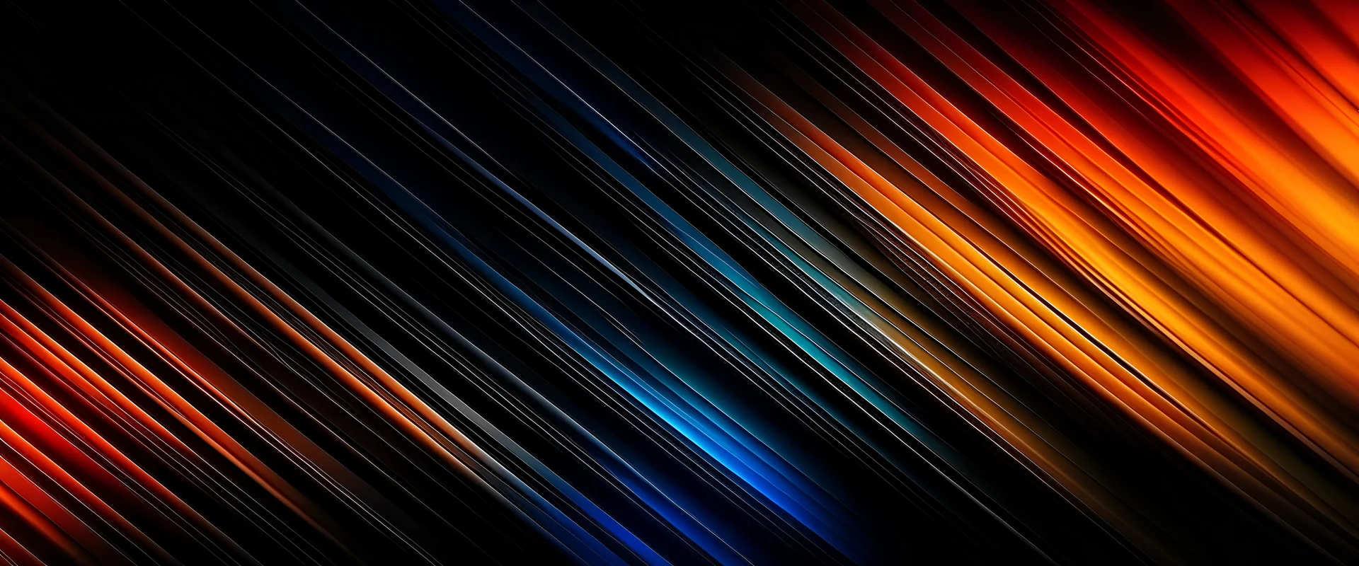 Black dark blue gray copper red brown burnt orange gold yellow abstract background. Color gradient ombre. Geometric shape. Stripe line angle. Rough noise grungy grain texture. Design. Template. Shine