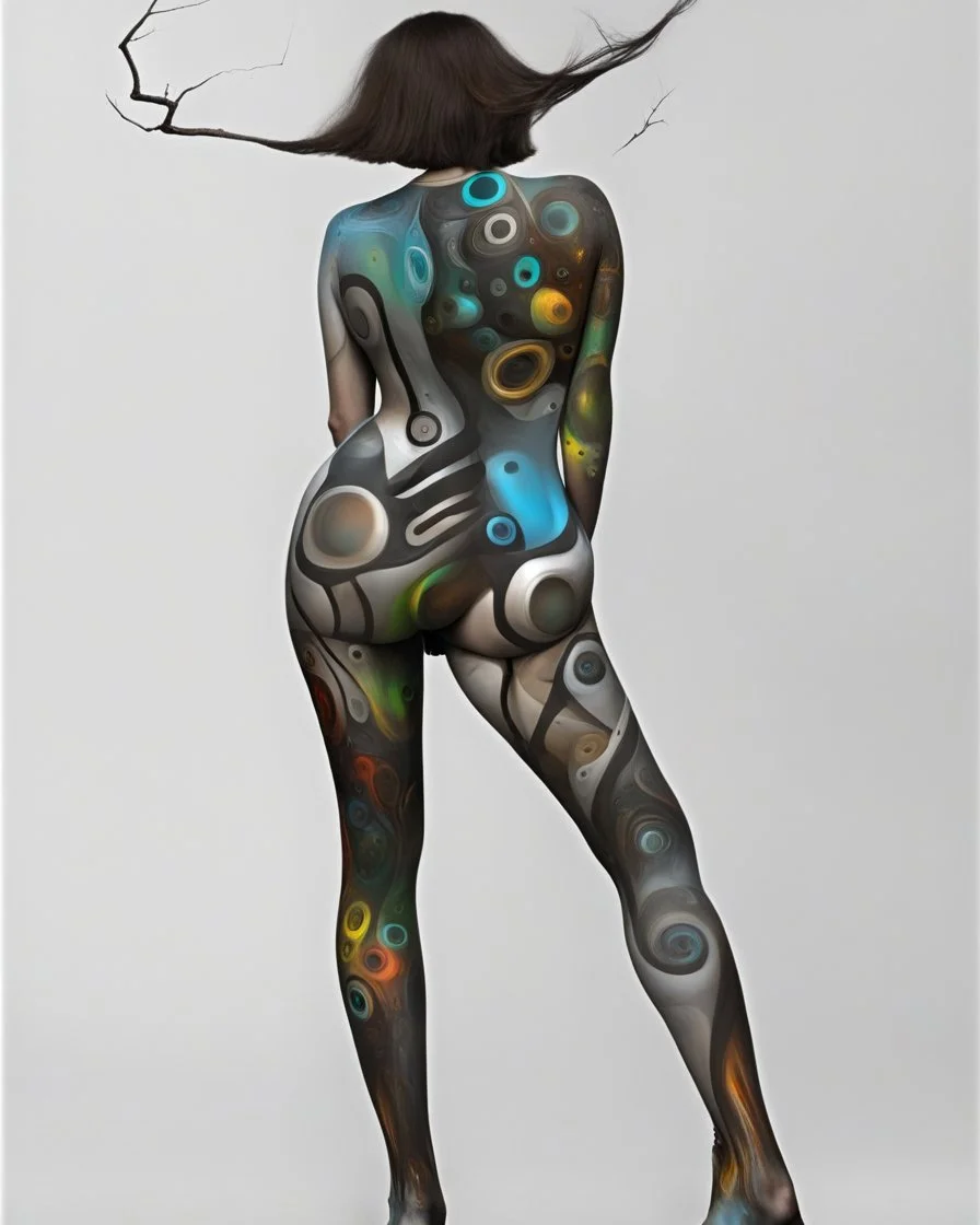 Female art full Body Paint in style of Salvador Dali Modifiers: SALVADOR DALI Surréalisme Yossi Kotler jean bapiste monge @MojoArt Endre Pevanoc