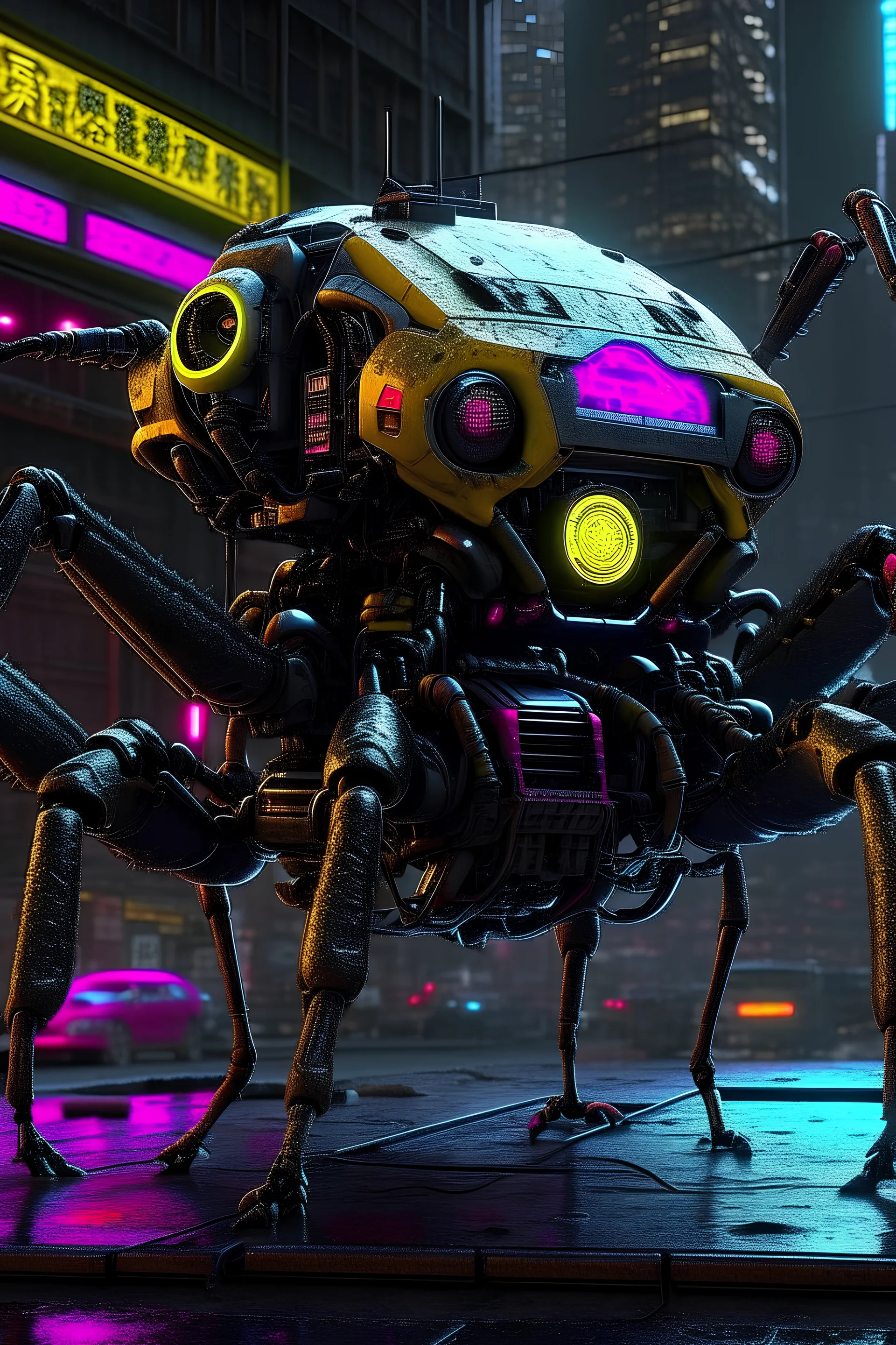 Cyberpunk spider is a game.