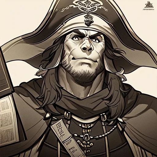 Portrait of pirate "woman" as ART OF BOB KEHL:: : lithograph, ink drawing :: : trending on artstation, insane details :: : ART OF BOB KEHL style::