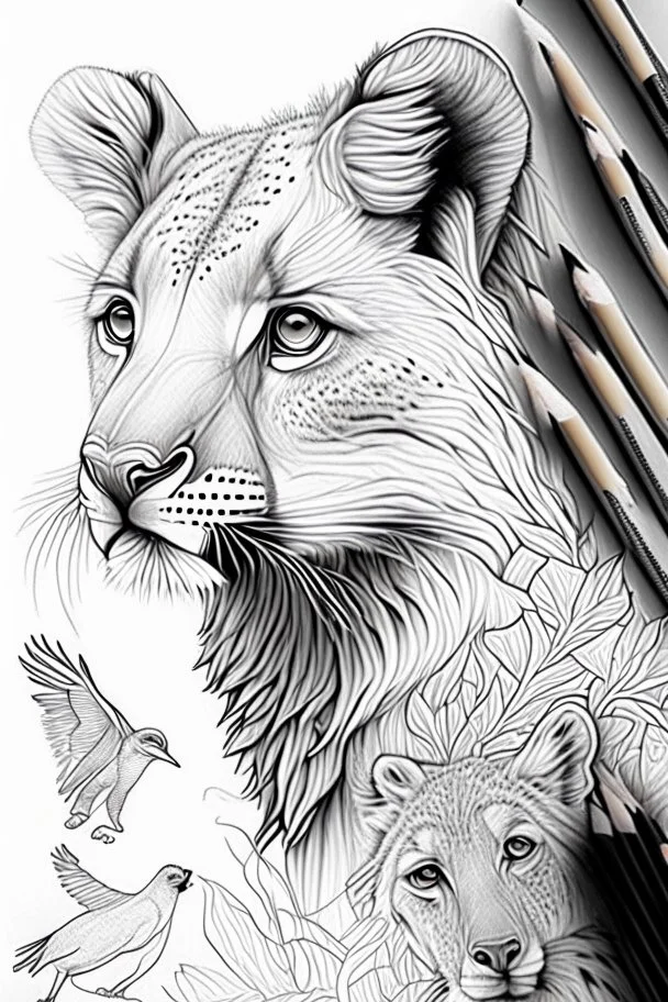 Animal drawings for coloring