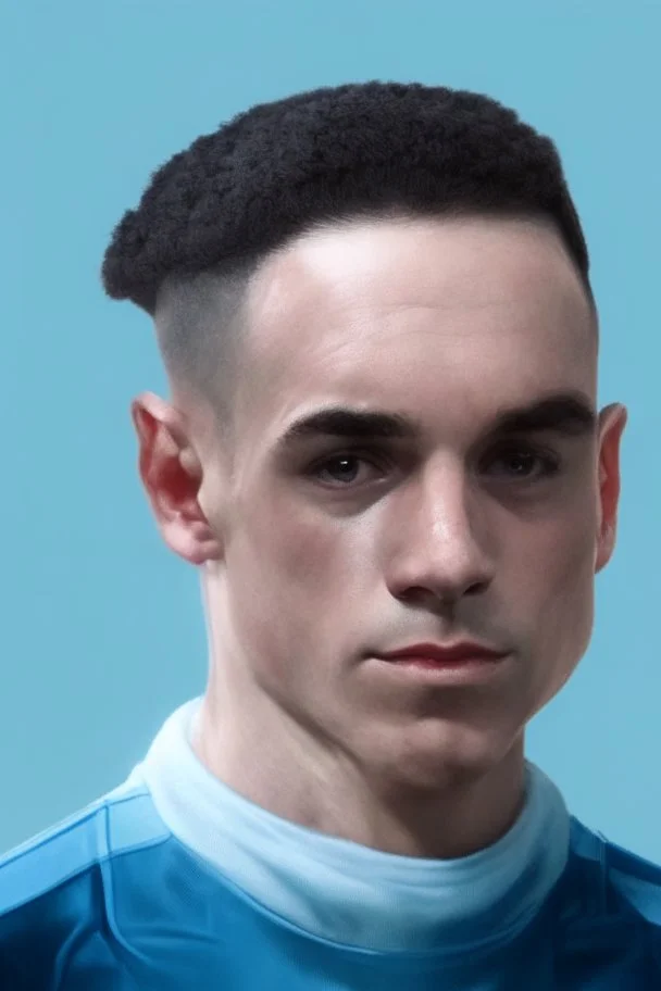 Phil Foden English soccer player cartoon 2d