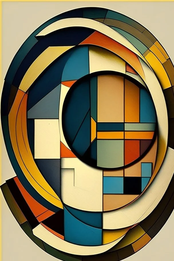 Squared circle; cubism