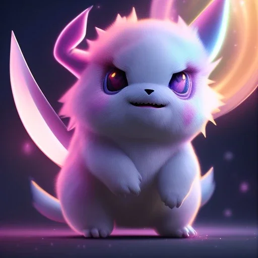 Cute Mysterious blu Pokémon,Ambiance dramatique, hyperrealisme, 8k, high quality, great details, within portrait, illustration