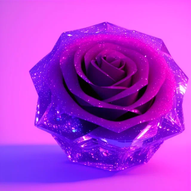 transparent crystal rose, crystallized, cinema lighting, cinema 4d, octane render, 3d render