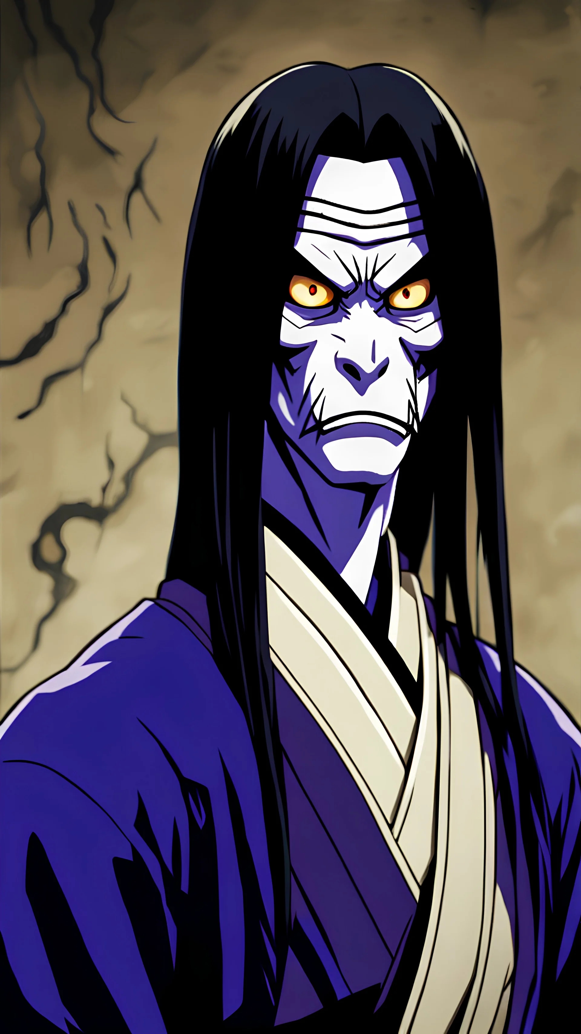 Portrait of a scary Orochimaru