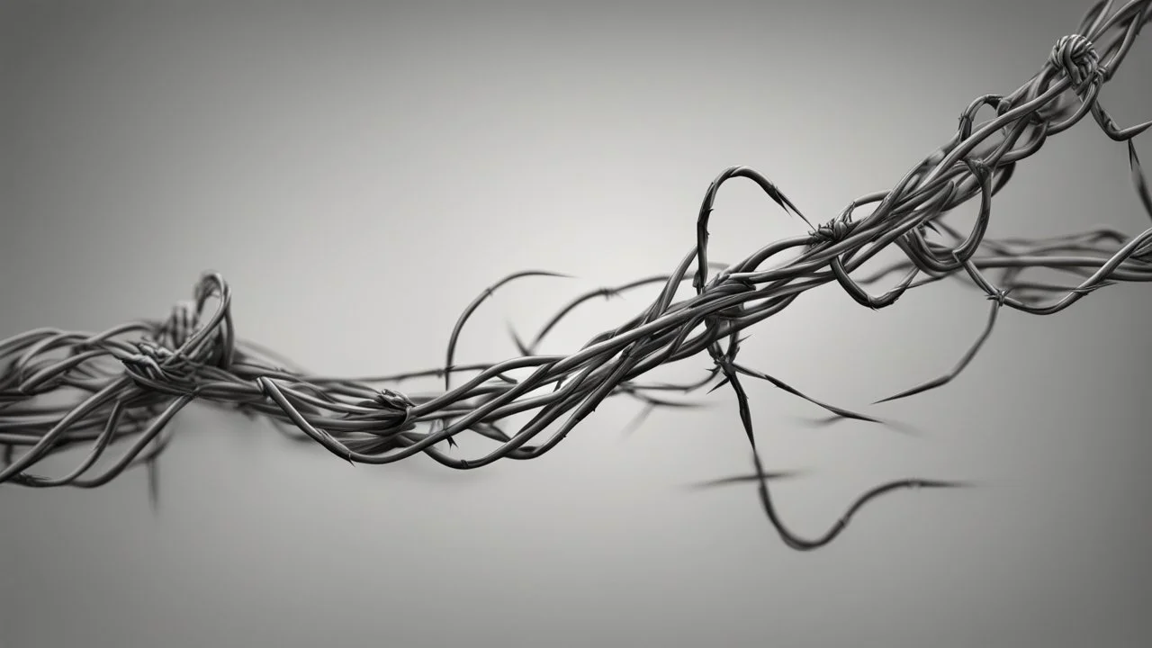 Hyper Realistic Barbed Wires