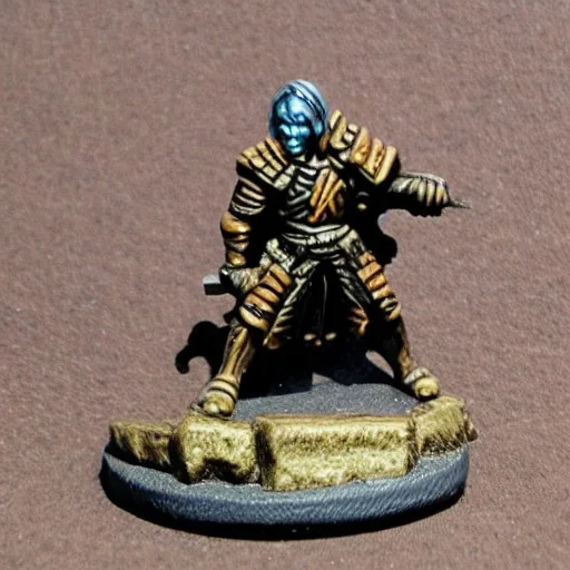 gauntlet warrior miniature with axe