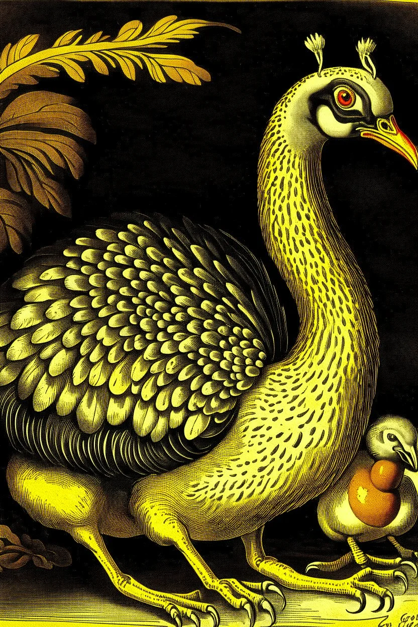 John James Audubon etching of a Dodo bird