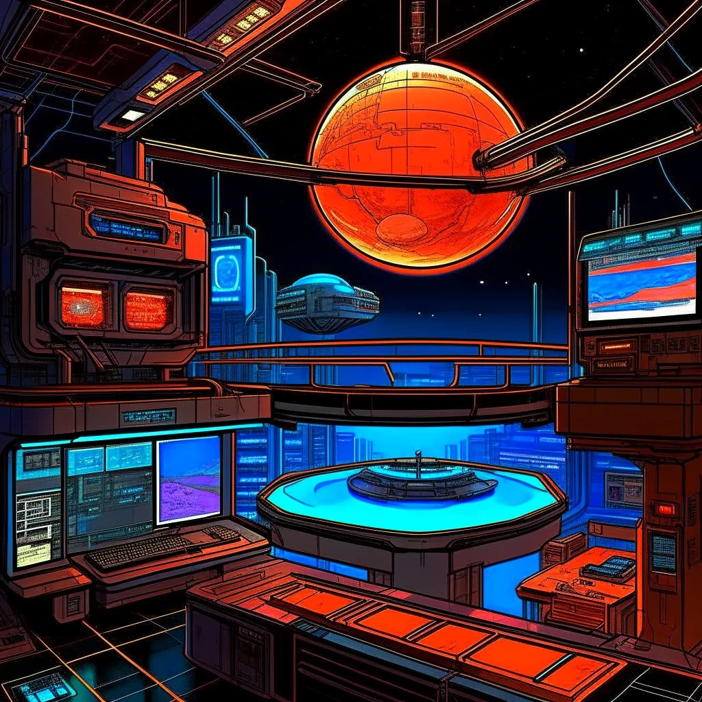 cyberpunk retro capital futuristic for comics