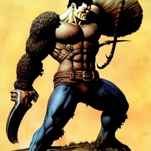 Guts by Frank Frazetta style