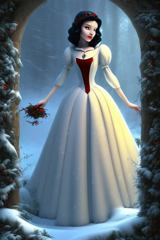 Snow white, beautiful, full body, soft