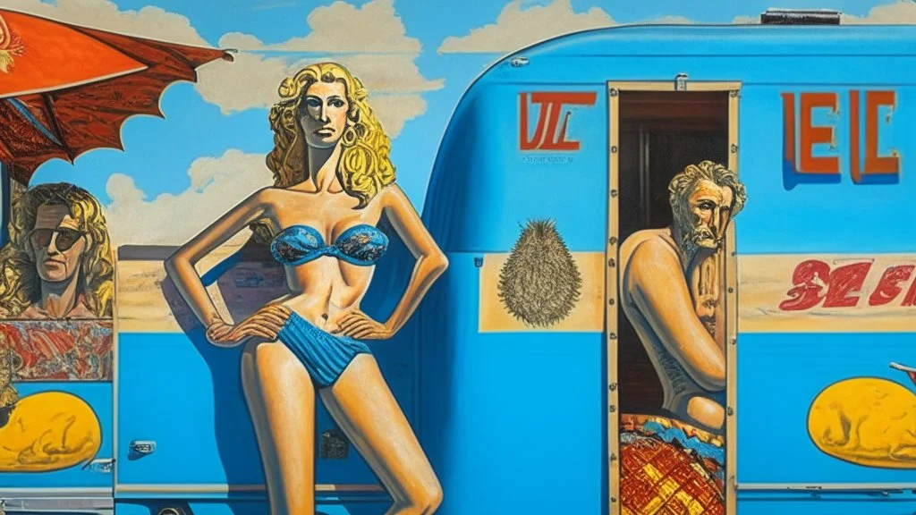 Consumerist Trailer Park god and goddess; Pop Art; Renaissance Painting