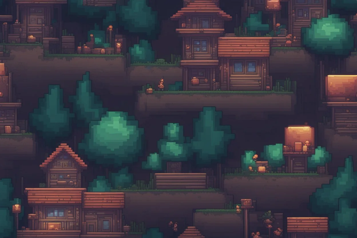 2D Pixel Art Background