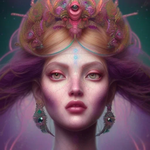 beautiful goddess, wearing gown of gemstones | fantasy, hyper-detailed, accurate anatomy, symmetrical facial features, sharp focus, volumetric lighting, 16k | karol bak, yoshitaka amano, tom bagshaw, aurora, zbrush cel-shaded, cgsociety | ethereal beautiful astral vaporwave storybook illustration, dark fantasy