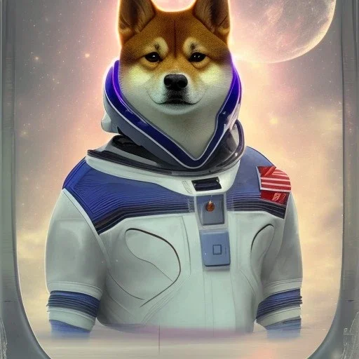 pleiadian shiba inu astronaaut