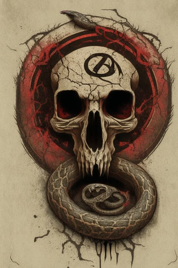 The symbol for Eroa, the god of Rot and Decay, is a snake, circling a rotting skull