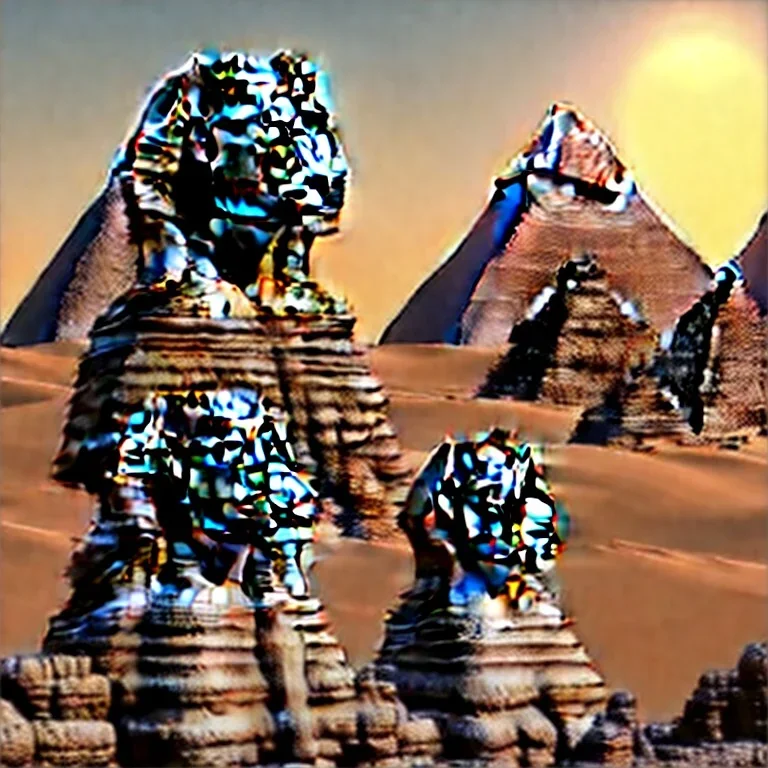 the great sphere of giza next to sphinx, unreal engine