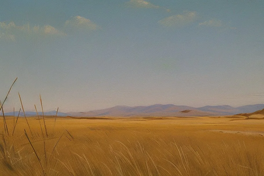 dry grass field by pantormo]