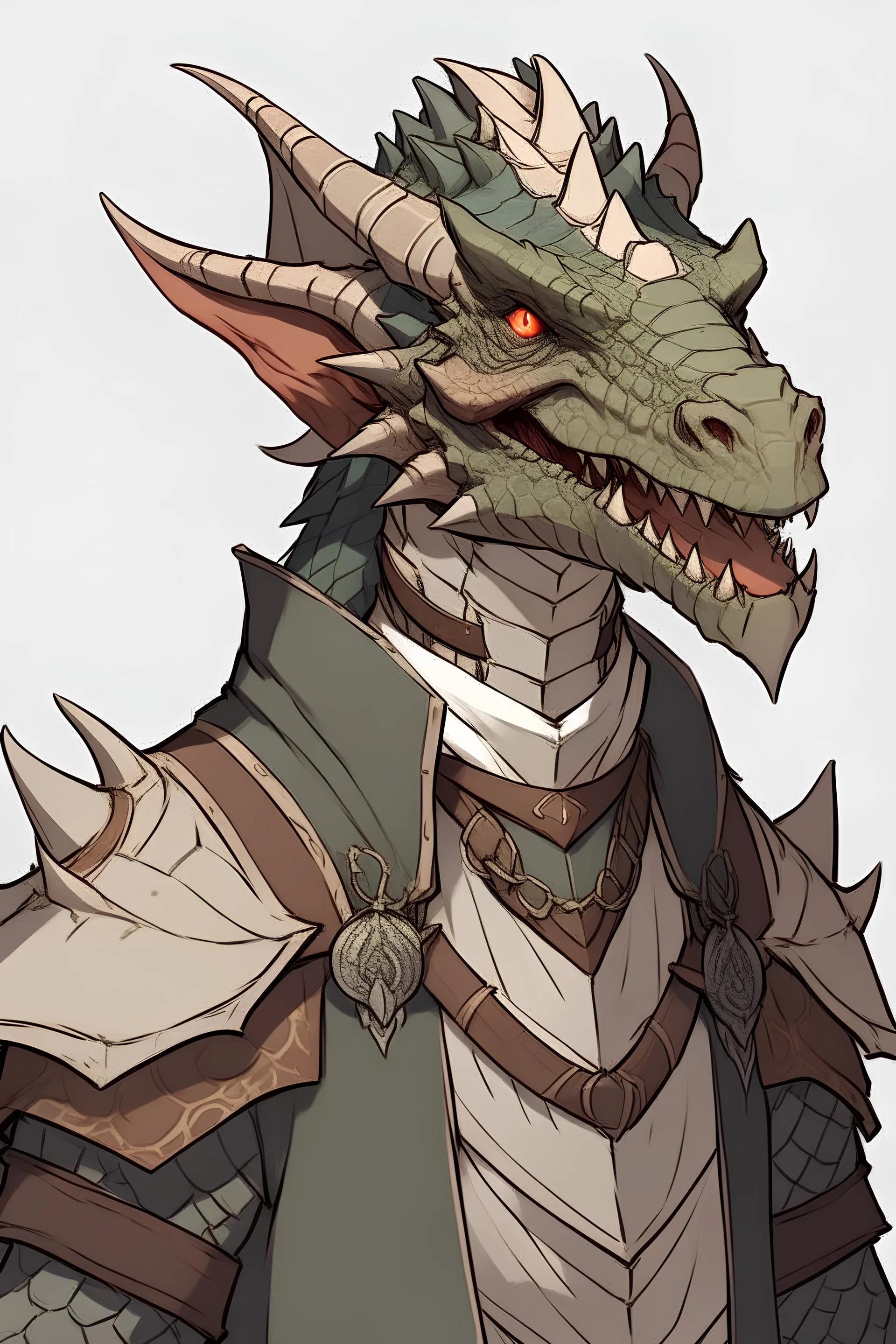 half-human half dragon merhcant dnd character