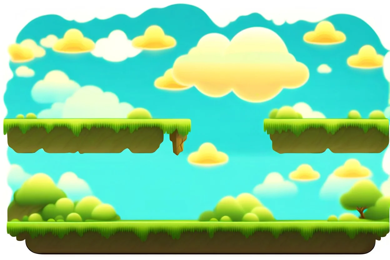 dawn parallax clouds and sky background for 2d horizontal platformer