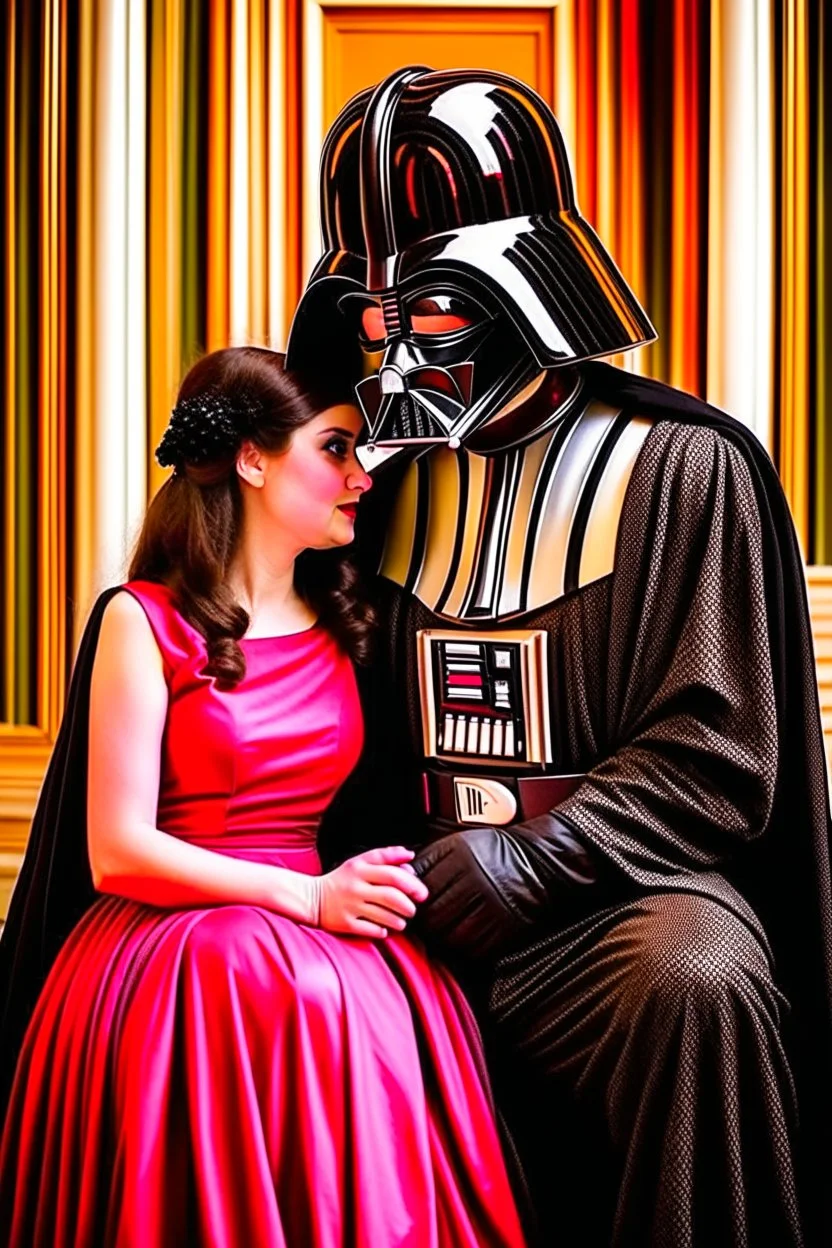 Darth vader flirting with princess leia, naboo,