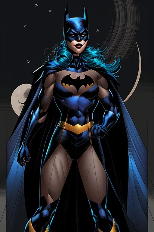 batgirl under a moonlight jim lee style